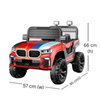 Keppz GX4 4x4 Kids Ride-On Jeep with Parental Remote, LED Lights, and Rechargeable Battery.