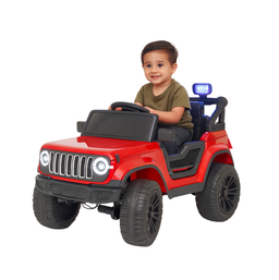 Keppz Electric Ride-On Jeep with LED Lights, Music & Parental Remote