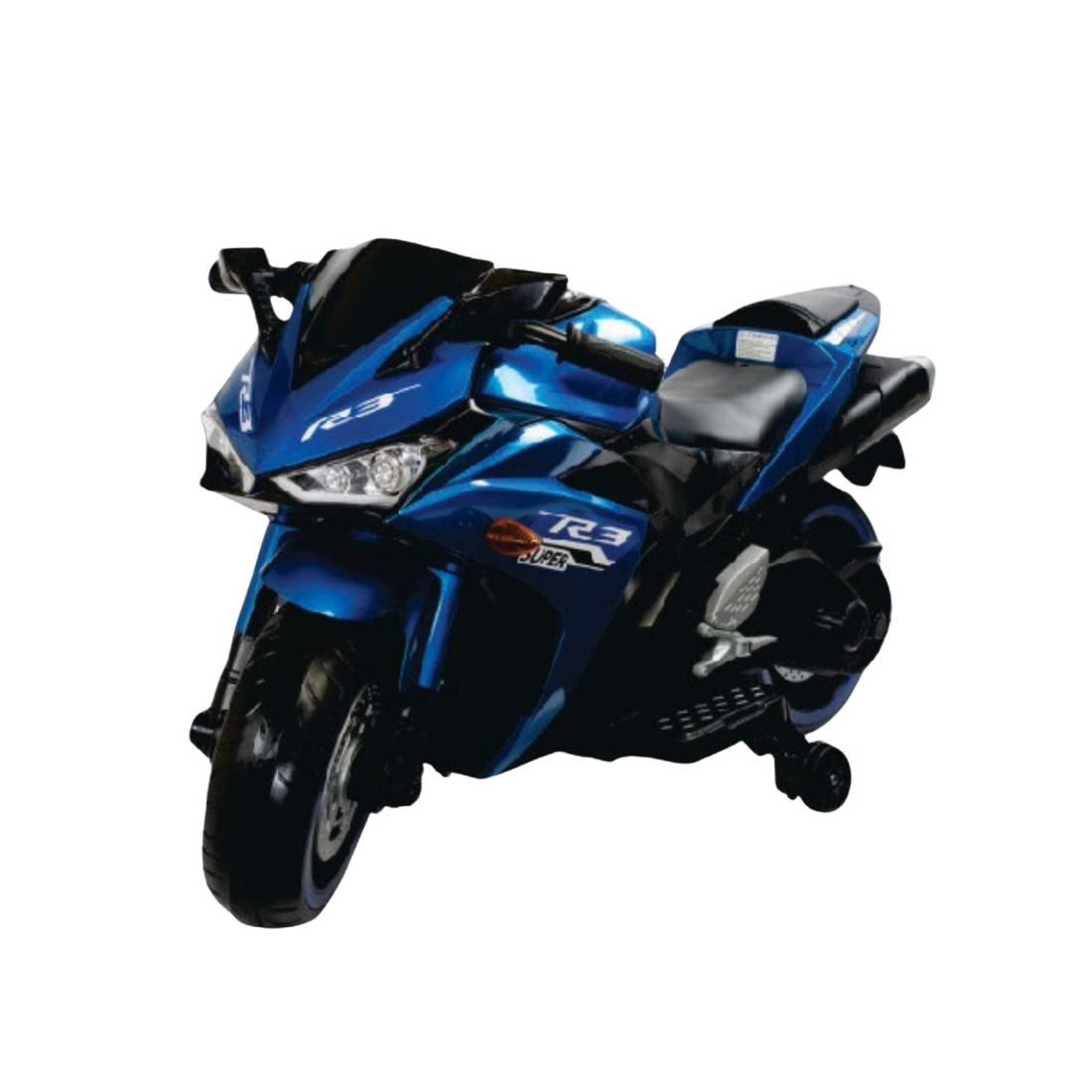 Keppz, Sports Ride-On Bike with Music, LED Lights, and Support Wheels  R3 Design.