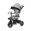 Keppz 4-in-1 Baby Tricycle with Headlight, Canopy, Safety Harness, and Push Handle.