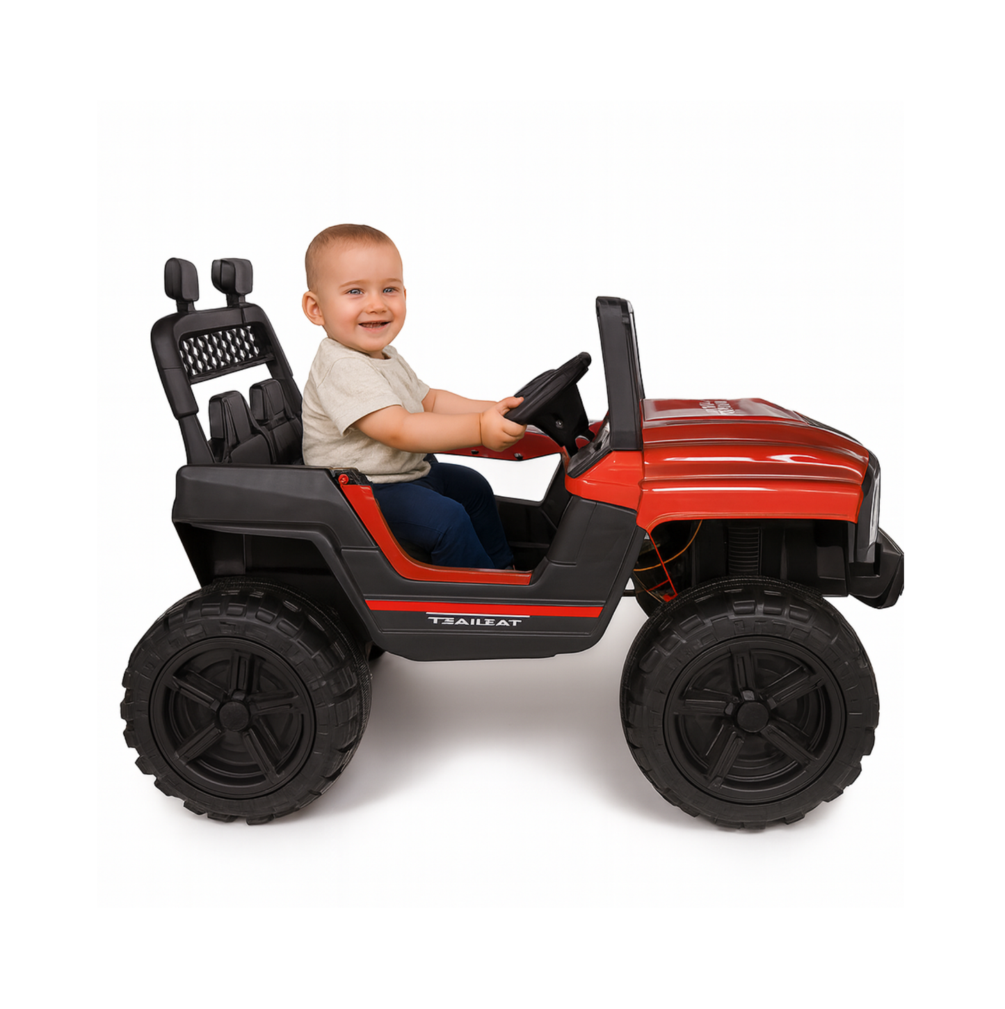 Keppz Kids Electric Ride-On Jeep Car with Remote Control, Rechargeable Battery, LED Lights & Music  2 to 6 Years. - Keppz