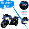 Keppz, Sports Ride-On Bike with Music, LED Lights, and Support Wheels  R3 Design.