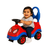 Keppz Musical Push Ride-On Car for Kids Foot-to-Floor Car with Steering Wheel & Backrest.