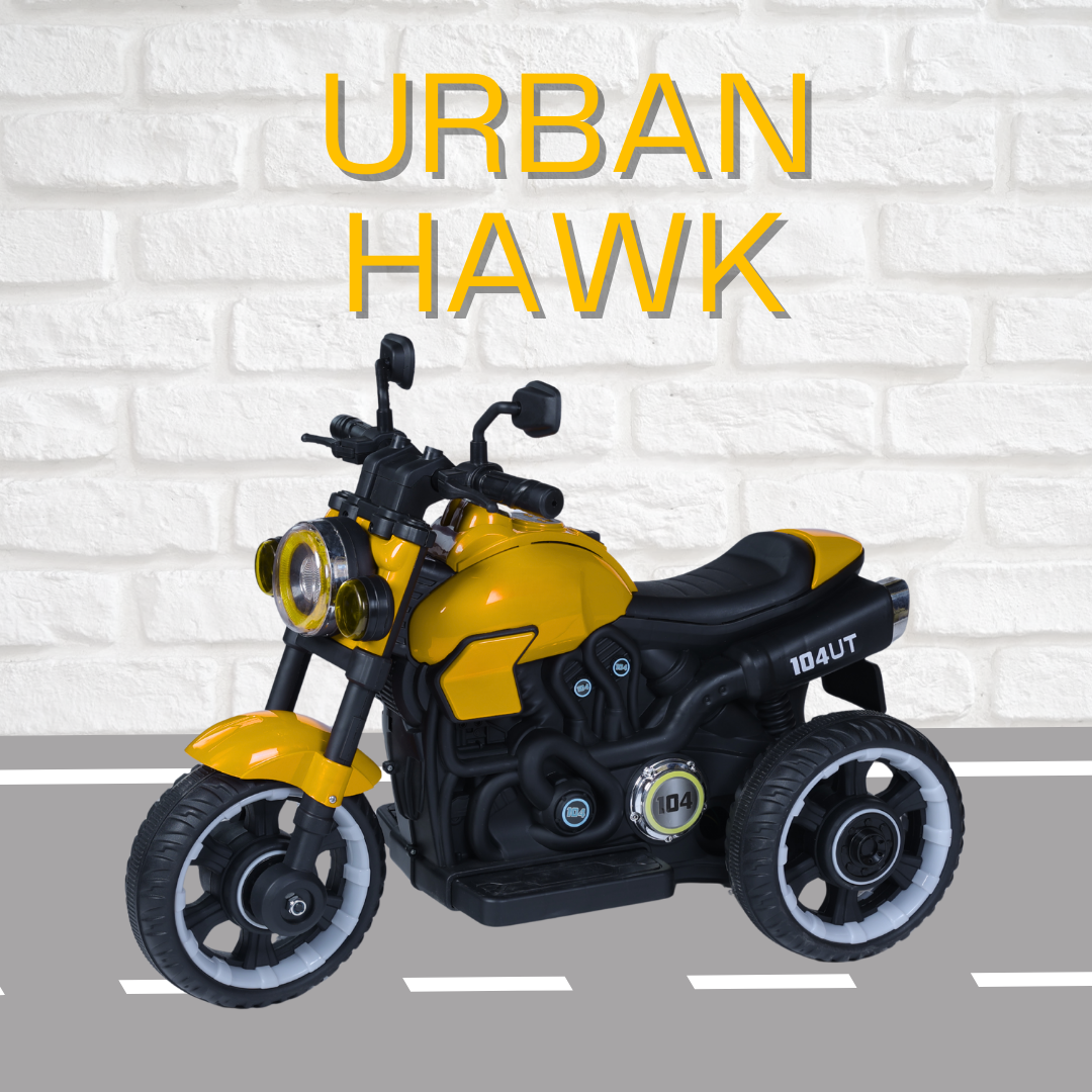 Keppz Modern EV Sport Bike for Kids with Bluetooth Music, Headlights, and Hand Accelerator. - Keppz
