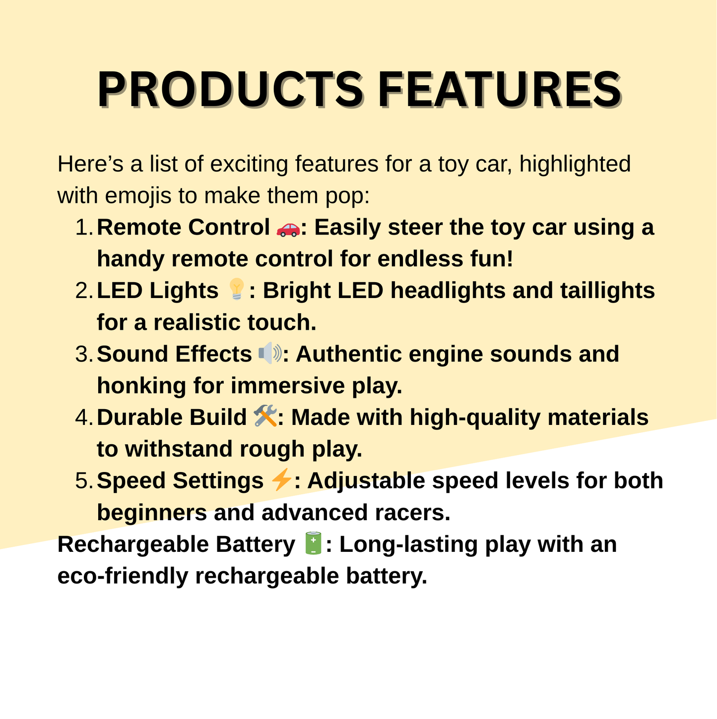 Keppz Yellow Battery Ride-On Bike – Kids 3-Wheeler with Music & Light