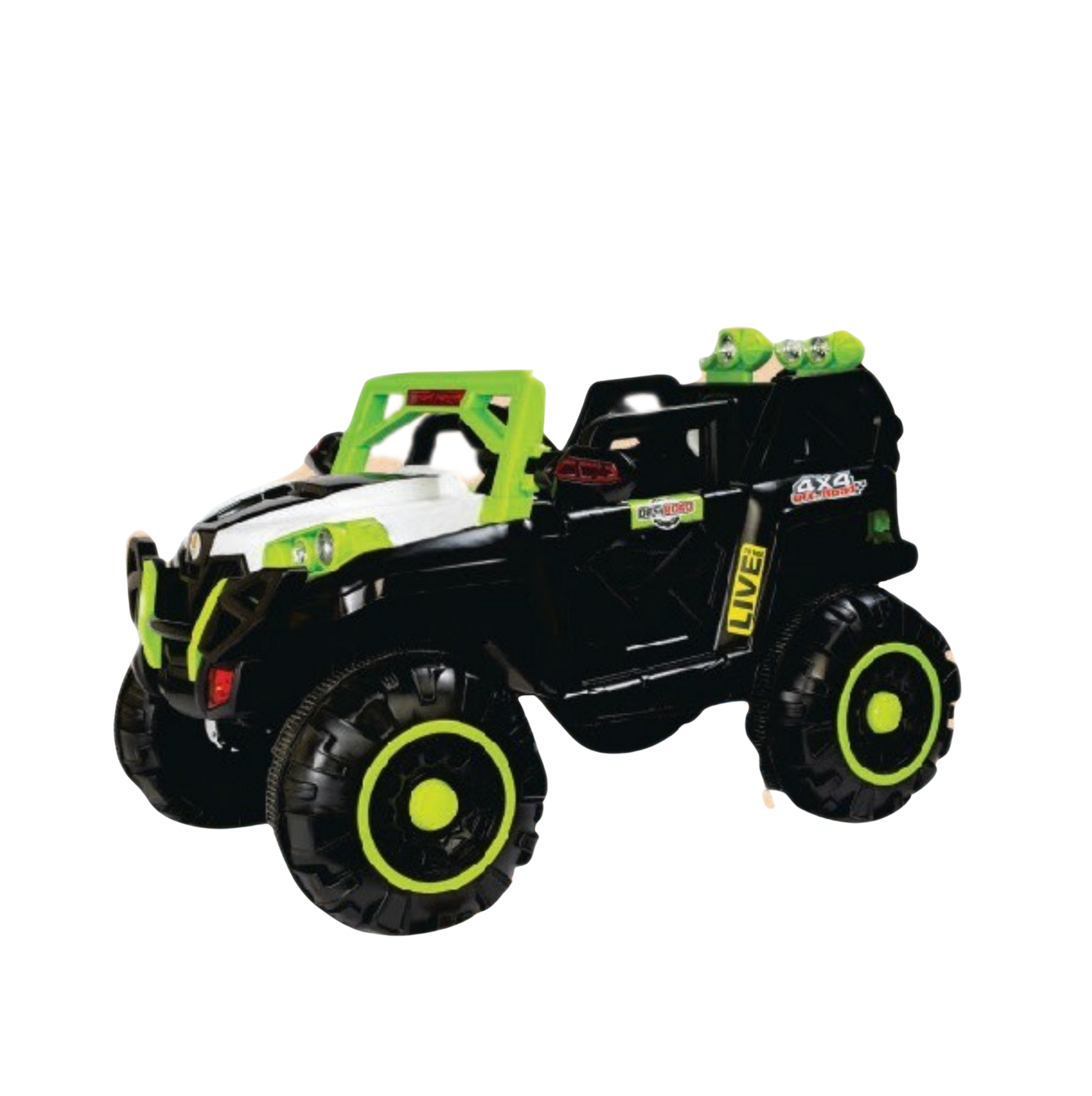 Keppz 4x4 Graffiti-Style Ride-On Jeep for Kids  Dual Motor, LED Lights, Music & Remote Control. - Keppz