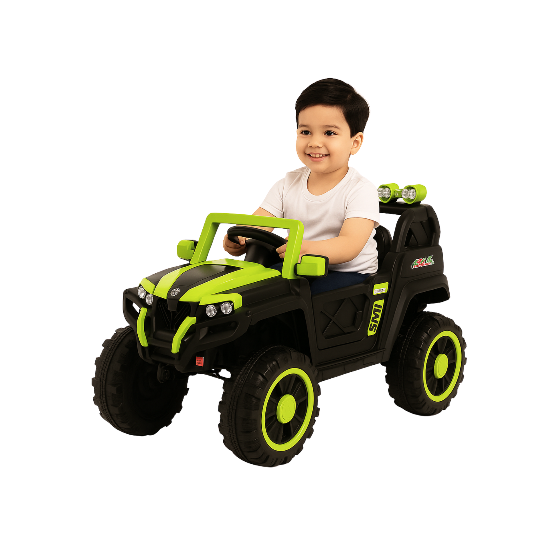 Keppz 4x4 Graffiti-Style Ride-On Jeep for Kids  Dual Motor, LED Lights, Music & Remote Control. - Keppz