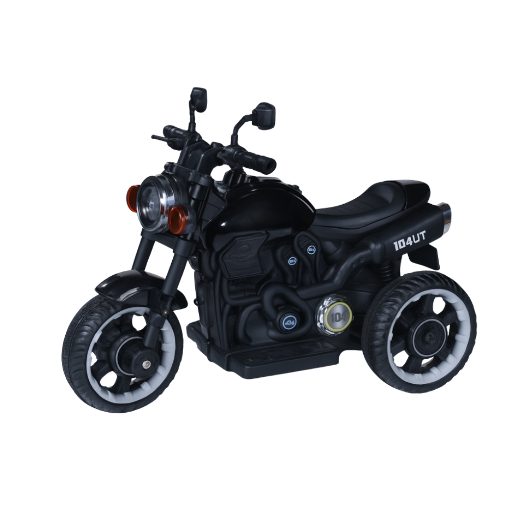 Keppz Modern EV Sport Bike for Kids with Bluetooth Music, Headlights, and Hand Accelerator. - Keppz