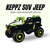 Keppz 4x4 Graffiti-Style Ride-On Jeep for Kids  Dual Motor, LED Lights, Music & Remote Control. - Keppz