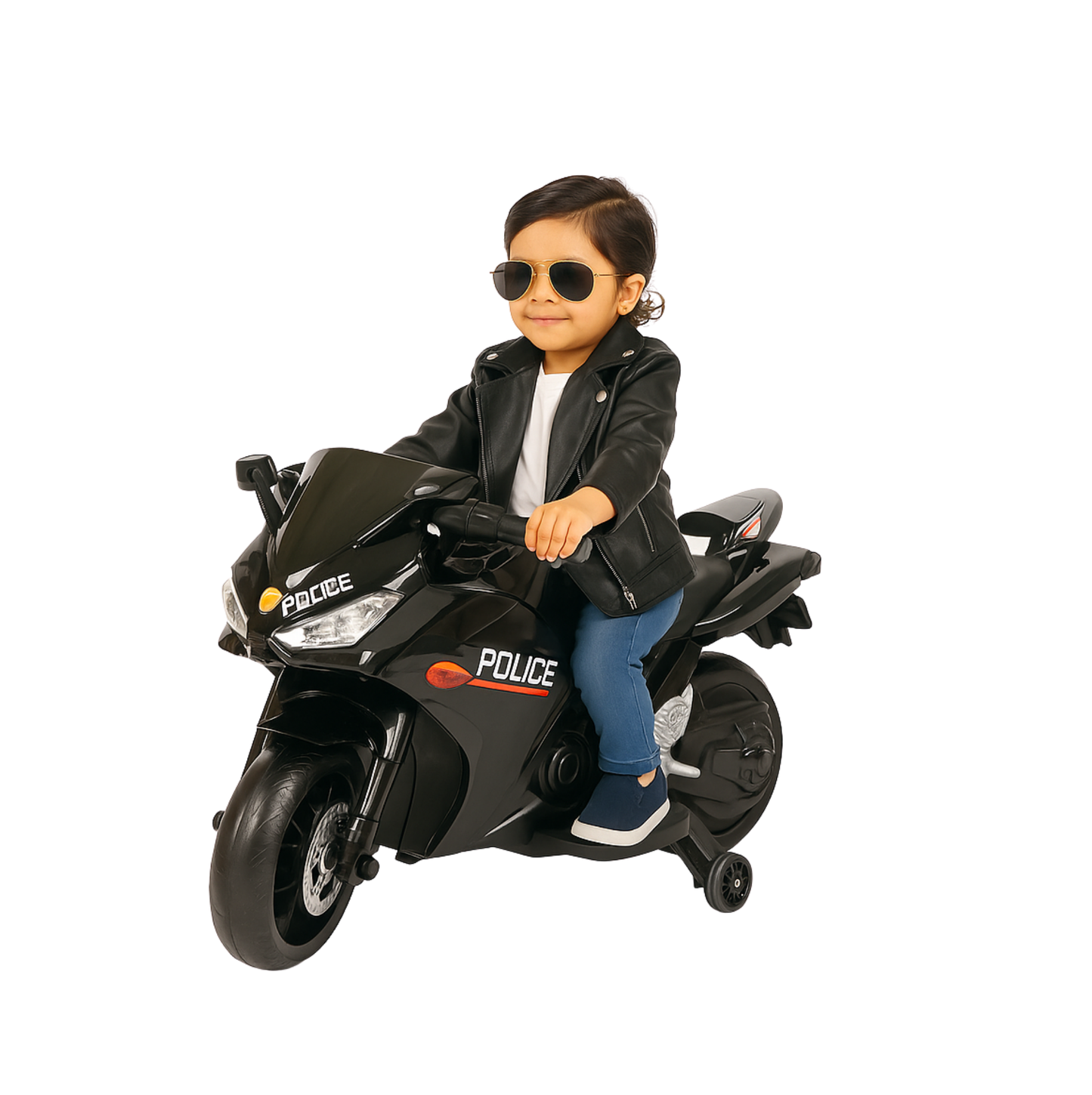 Keppz, Sports Ride-On Bike with Music, LED Lights, and Support Wheels  R3 Design.