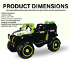 Keppz 4x4 Graffiti-Style Ride-On Jeep for Kids  Dual Motor, LED Lights, Music & Remote Control. - Keppz