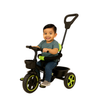 Keppz Cushioned Kids Tricycle with Backrest & Push Handle Baby Trike for 1.5 Years with Storage Basket & Safety Belt - Keppz