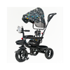 Keppz 4-in-1 Baby Tricycle with Headlight, Canopy, Safety Harness, and Push Handle.