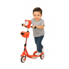 Keppz Red 3-Wheel Kids Scooter with Front Basket, LED Headlight & Adjustable Handle. - Keppz