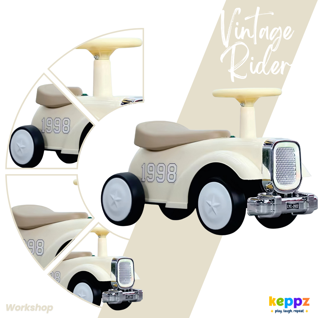 Keppz Harley-Style Electric Ride-On Bike – 3-Wheeler for Kids