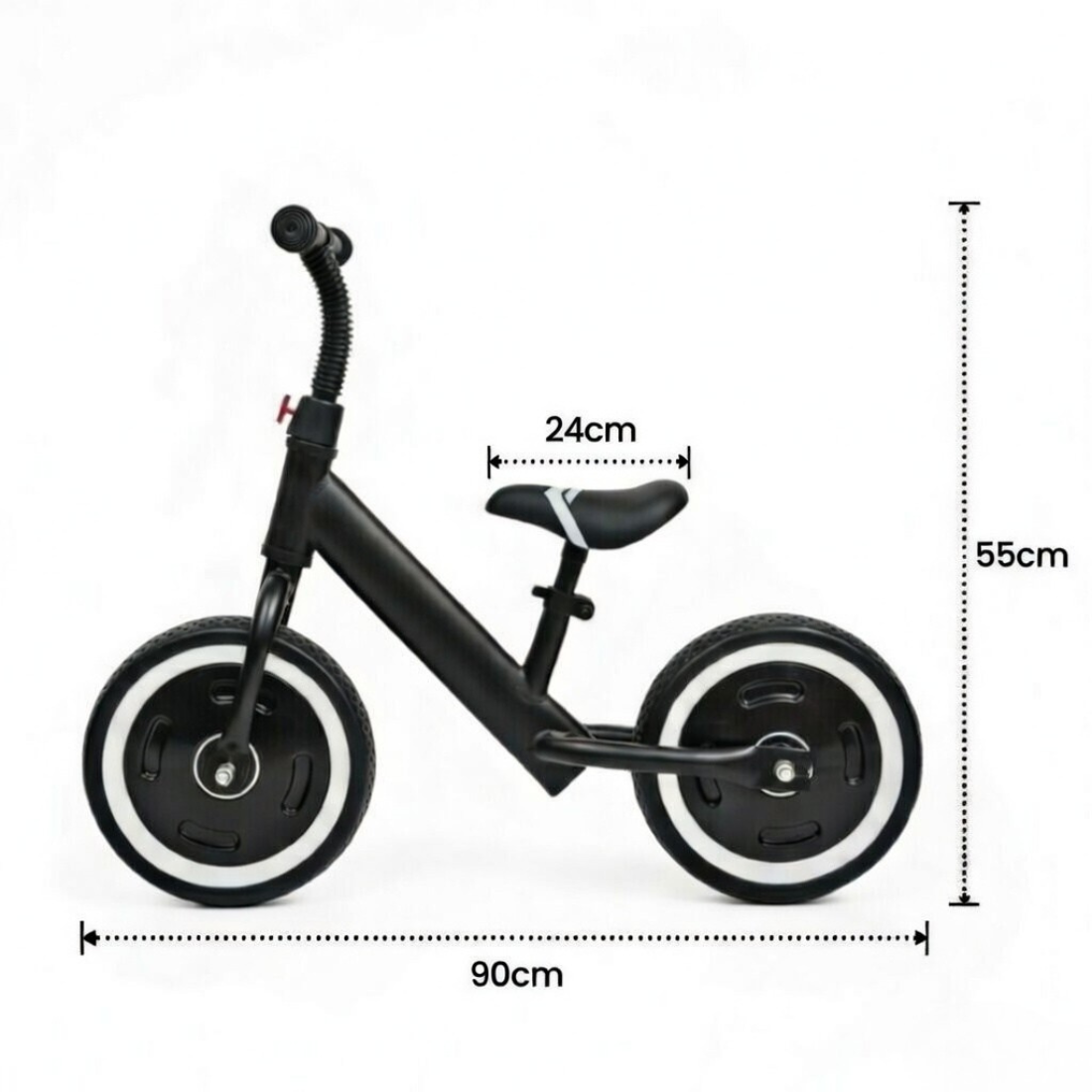 Keppz Glider Kids Balance Bike with Adjustable Seat, Plug & Play Design.