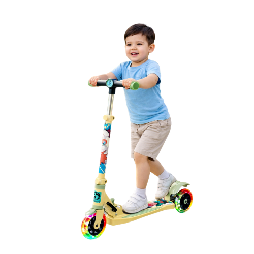 Keppz Turbo Titan Kids Scooter with Adjustable Handle Brake & Sound Proof Tyres.