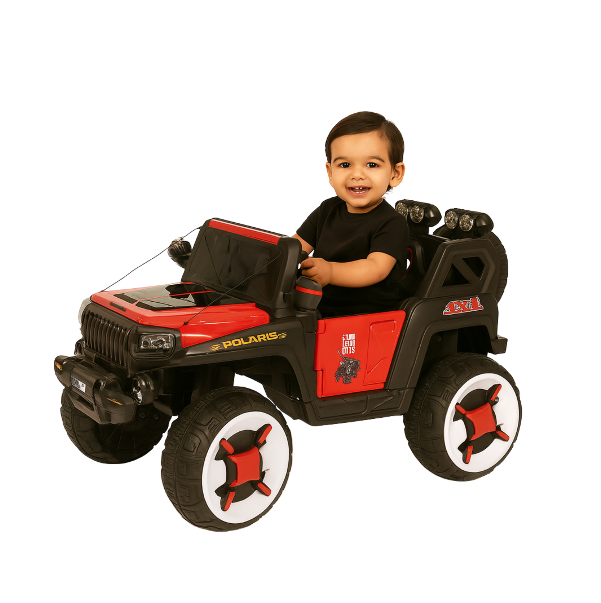 Keppz Yellow Battery Ride-On Bike – Kids 3-Wheeler with Music & Light