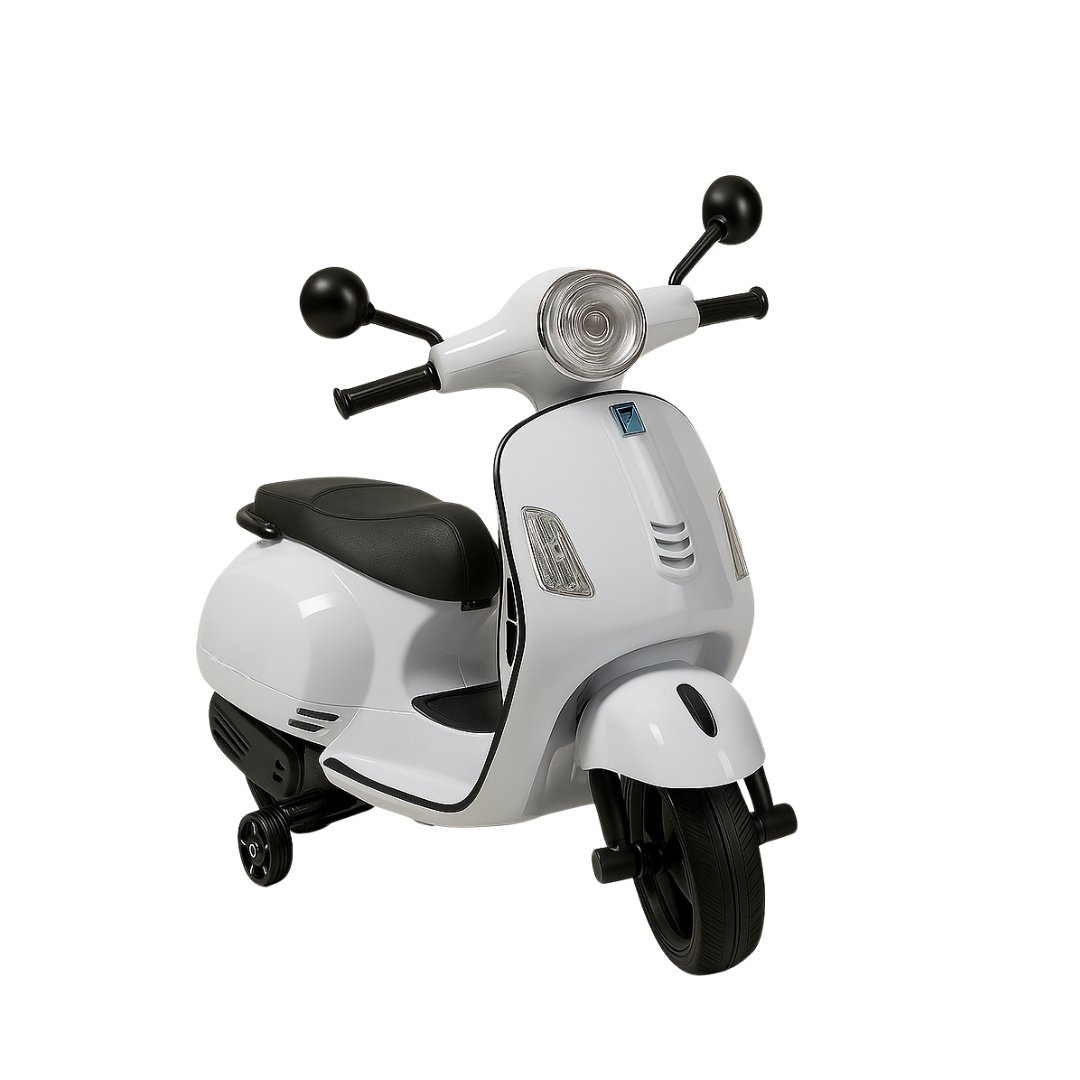 Keppz Yellow Battery Ride-On Bike – Kids 3-Wheeler with Music & Light