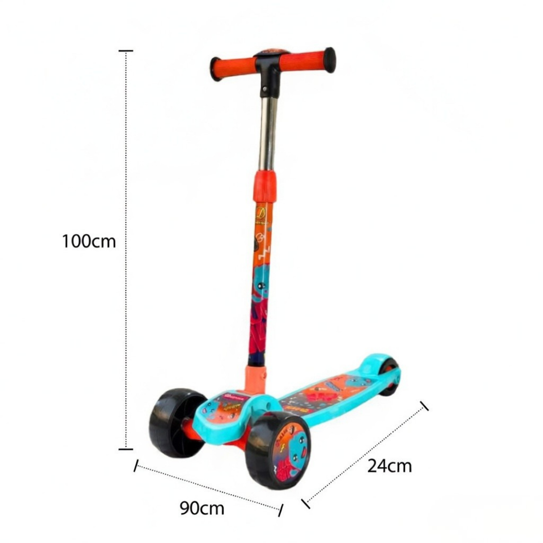 Keppz Juggler Kids Scooter with Adjustable Handle, Anti-Slip Deck & Wheels.