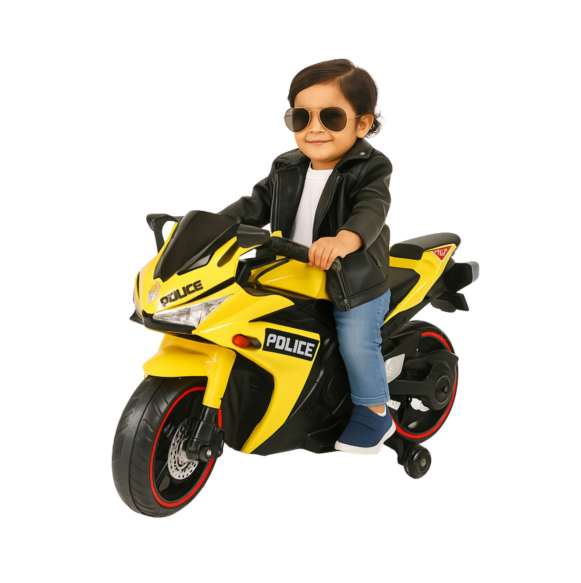 Keppz, Sports Ride-On Bike with Music, LED Lights, and Support Wheels  R3 Design. - Keppz