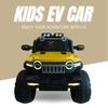 Keppz Kids Electric Ride-On Jeep  Red, 4-Wheel Off-Road Design - Keppz