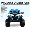 Keppz 4x4 Graffiti-Style Ride-On Jeep for Kids  Dual Motor, LED Lights, Music & Remote Control. - Keppz