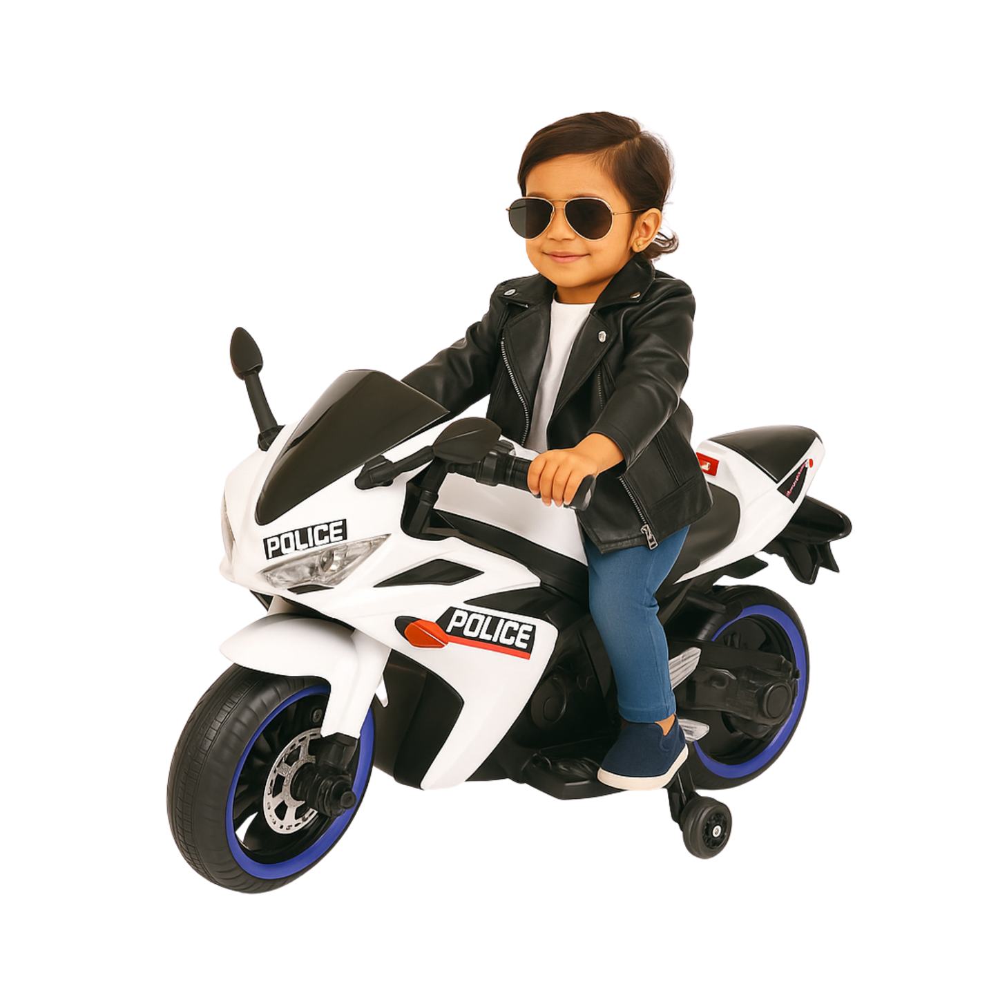 Keppz, Sports Ride-On Bike with Music, LED Lights, and Support Wheels  R3 Design. - Keppz