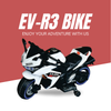 Keppz, Sports Ride-On Bike with Music, LED Lights, and Support Wheels  R3 Design. - Keppz