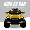 Keppz Kids Electric Ride-On Jeep  Red, 4-Wheel Off-Road Design - Keppz