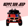 Keppz GX4 4x4 Kids Ride-On Jeep with Parental Remote, LED Lights, and Rechargeable Battery. - Keppz