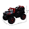 Keppz 4x4 Graffiti-Style Ride-On Jeep for Kids  Dual Motor, LED Lights, Music & Remote Control.