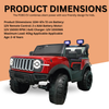 Keppz Electric Ride-On Jeep with LED Lights, Music & Parental Remote