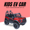 Keppz Black Jeep-Style Ride-On Car for Kids with Music, Lights, and Parental Remote Control - Keppz