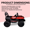 Keppz Kids Electric Ride-On Jeep Car with Remote Control, Rechargeable Battery, LED Lights & Music  2 to 6 Years. - Keppz