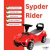 Keppz Ride-On Push Car for Kids  With Steering Wheel & Backrest. - Keppz