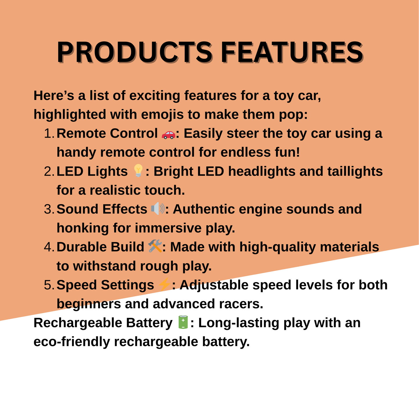 Keppz Electric Ride-On Jeep with LED Lights, Music & Parental Remote