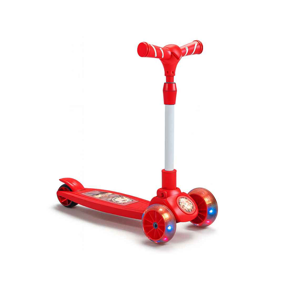 Keppz 3-Wheel Kick Scooter for Kids with Adjustable Handle & LED Wheels. - Keppz