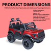Keppz Black Jeep-Style Ride-On Car for Kids with Music, Lights, and Parental Remote Control - Keppz