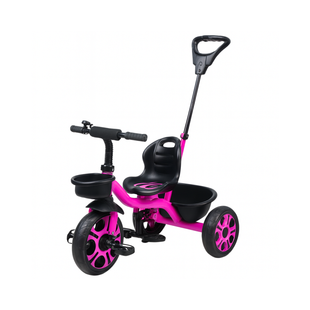 Keppz Lightweight Baby Tricycle with Push Handle and Storage Basket. - Keppz