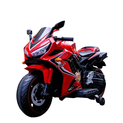 Keppz Husky Battery Operated Ride-On Bike for Kids with LED Light & Music.