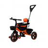 Keppz Cushioned Kids Tricycle with Backrest & Push Handle Baby Trike for 1.5 Years with Storage Basket & Safety Belt - Keppz