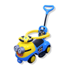 Keppz Piggy Push Ride-On Car for Kids with Handle Foot-to-Floor Car with Safety Guard Rail