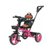 Keppz Baby Tricycle with Push Handle, Leather Seat, Safety Backrest, and Storage Basket  Beige - Keppz