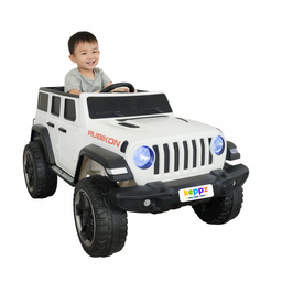 Keppz Battery Operated Jeep Style Ride-On Car with Double Doors, Remote Control & Music. - Keppz