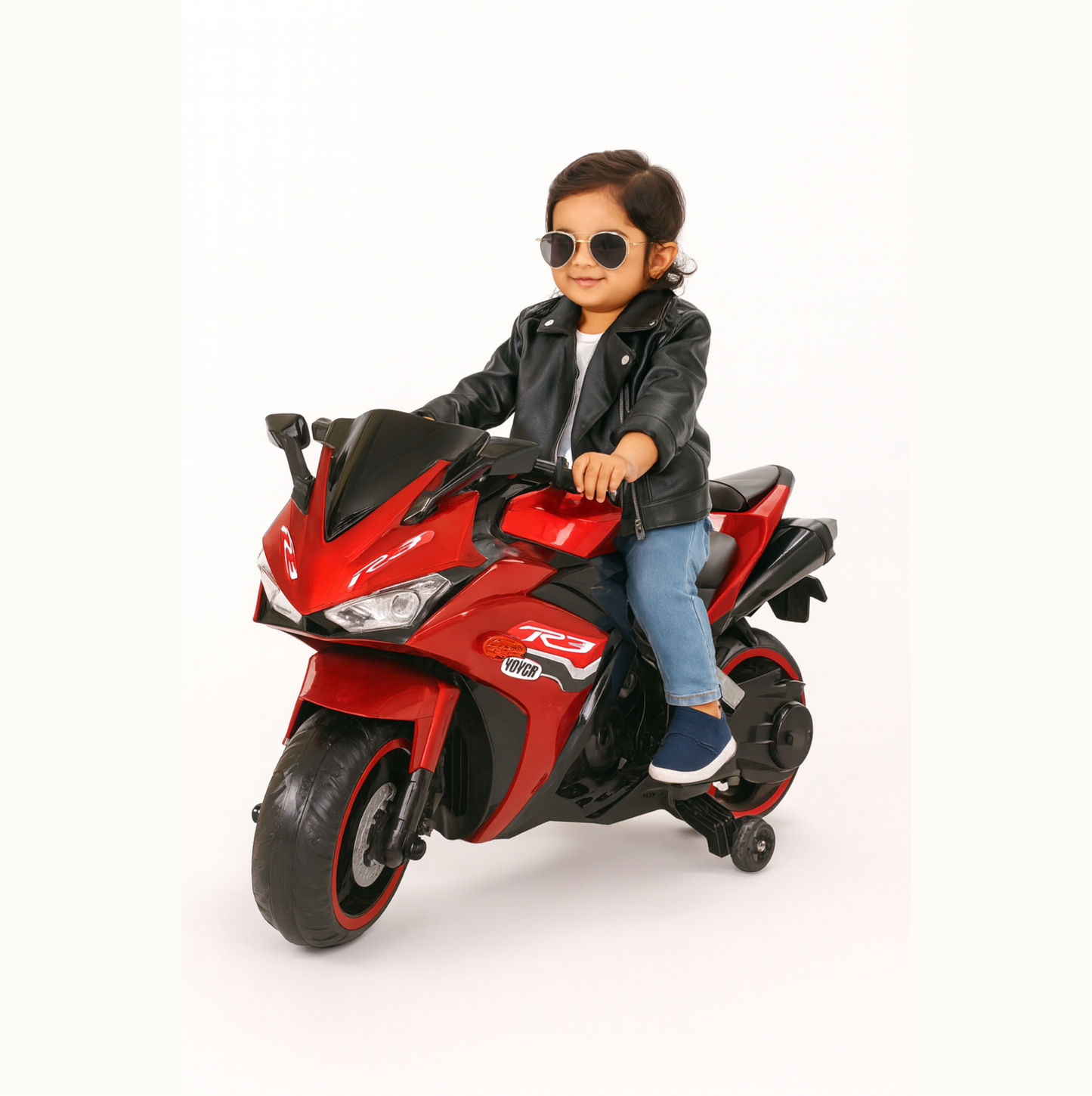 Keppz, Sports Ride-On Bike with Music, LED Lights, and Support Wheels  R3 Design. - Keppz