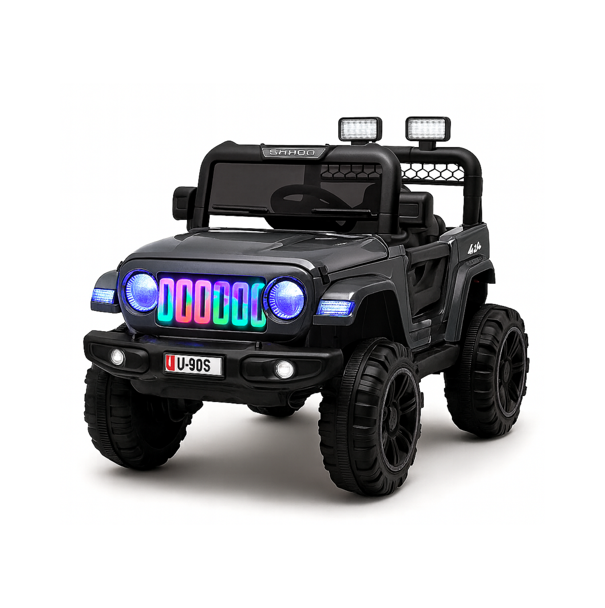 Keepz, Kids Electric Ride-On Jeep 4x4 with Music, Lights & Remote Control. Rechargeable Battery Powered Toy Car - Keppz