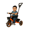 Keppz Cushioned Kids Tricycle with Backrest & Push Handle Baby Trike for 1.5 Years with Storage Basket & Safety Belt - Keppz