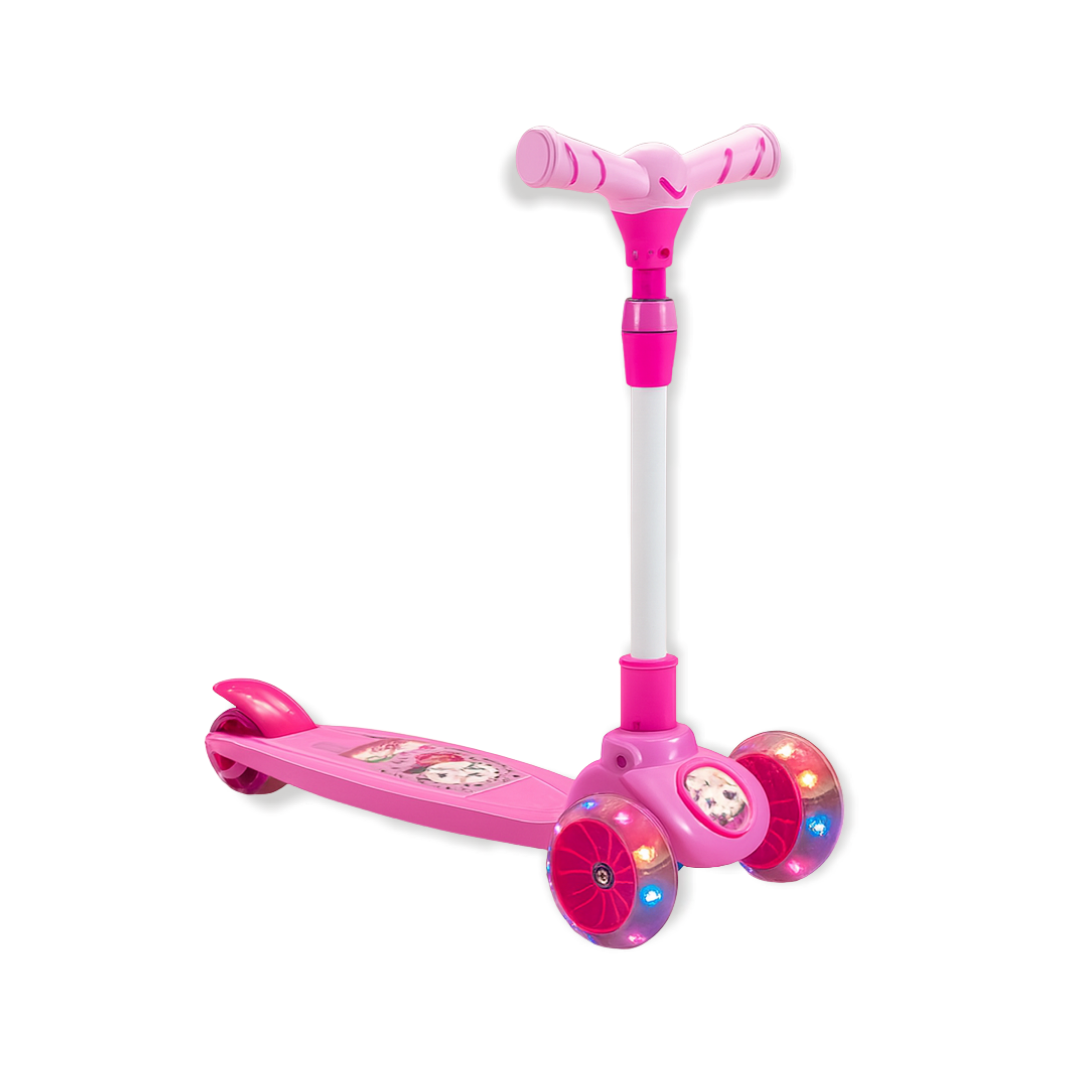 Keppz 3-Wheel Kick Scooter for Kids with Adjustable Handle & LED Wheels. - Keppz