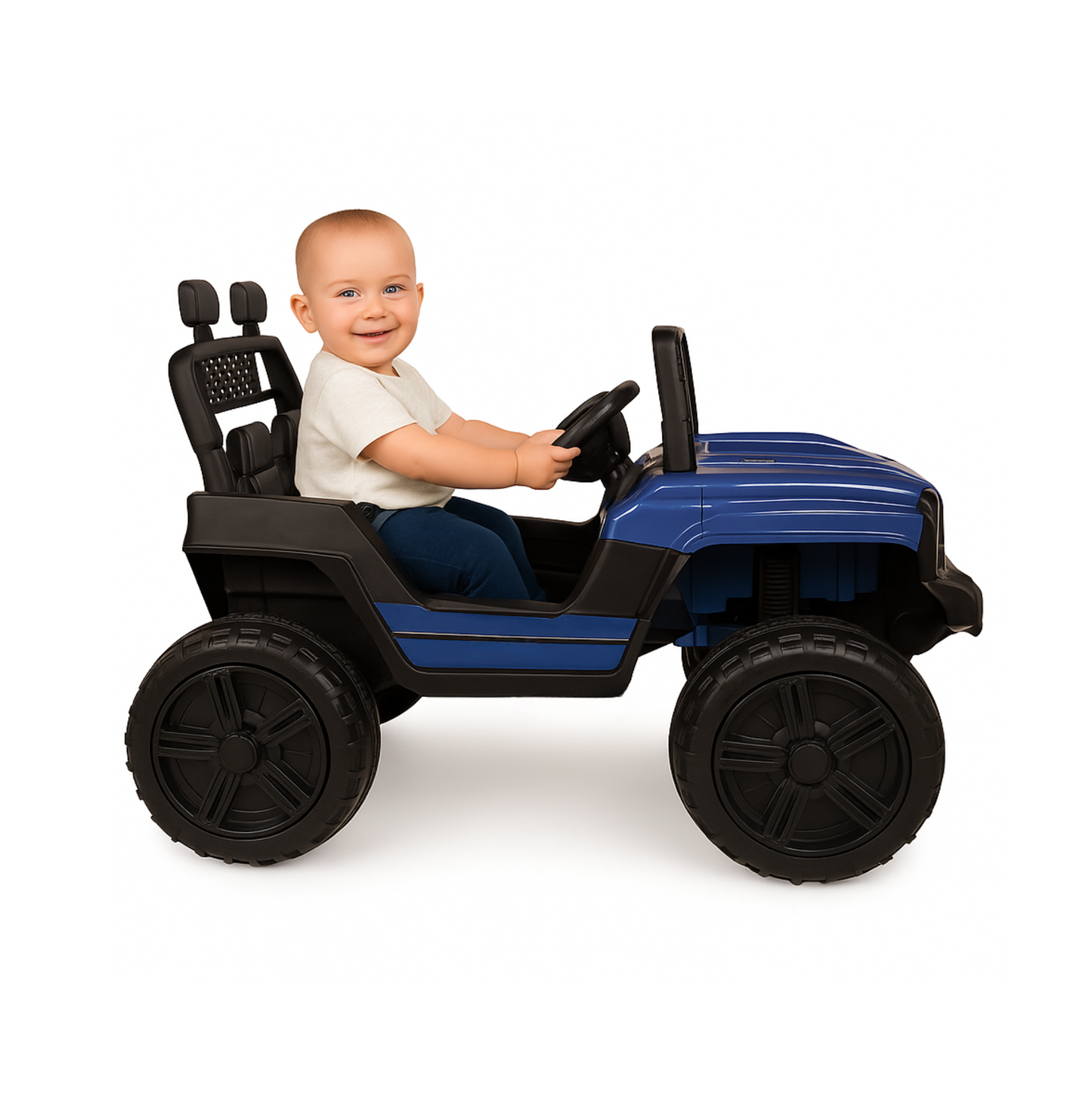 Keppz Kids Electric Ride-On Jeep Car with Remote Control, Rechargeable Battery, LED Lights & Music  2 to 6 Years. - Keppz